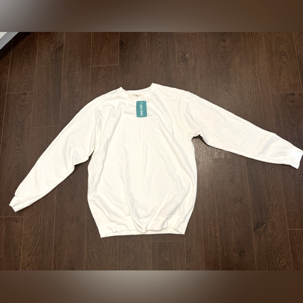 NEW Comfort Colors White Crewneck